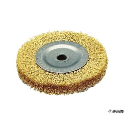 W2 鋼線ゴールドホイールブラシ