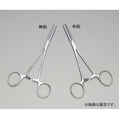コッヘル止血鉗子180mm 直型 有鈎
