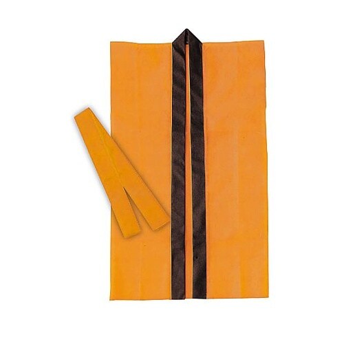 1524 ロングハッピ不織布 オレンジJ