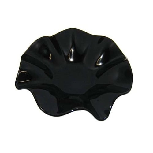4475720 フラワー 灰皿 黒 大