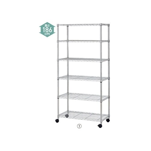 ローコストワイヤーラックW90×D45×