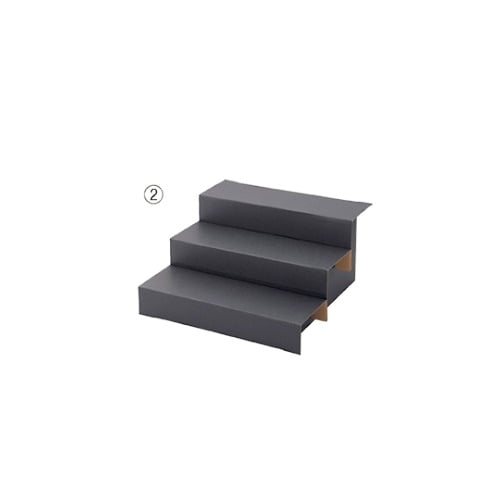 紙製ヒナ段 黒 3段 1セット(3個入)