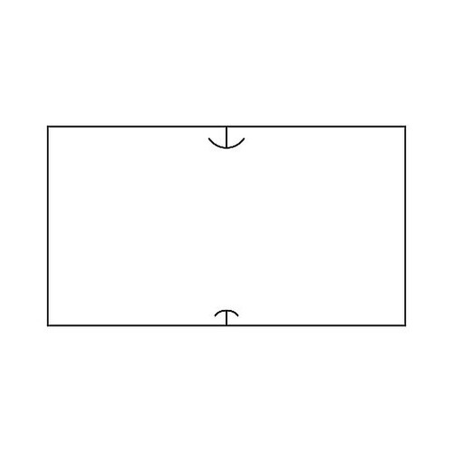 共用シール 白無地(弱粘) 1セット(1