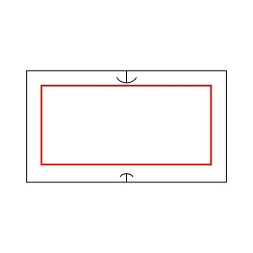 共用シール 赤枠(強粘) 1セット(10