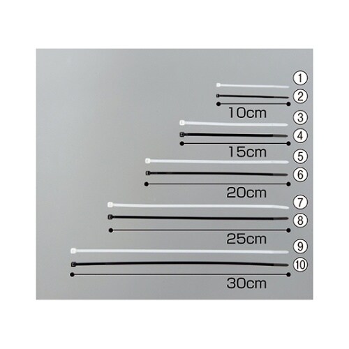 ロックタイ 黒色 L15cm 1セット(