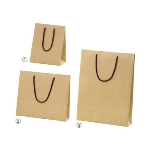 カラー手提げ紙袋 クラフト 33×10×