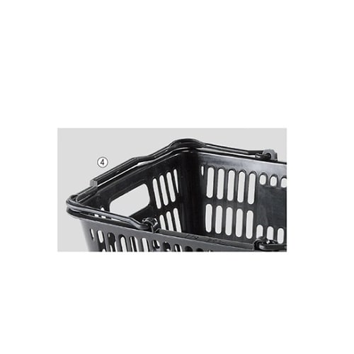 買物カゴ(28リットル) ブラック 1セ