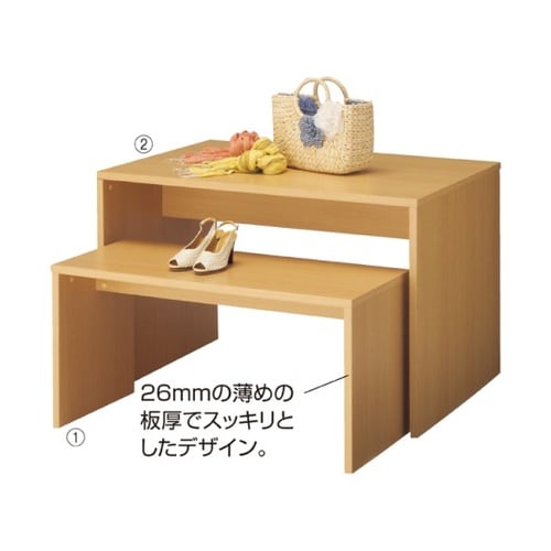 61−84−7−1コの字型ネストテーブル