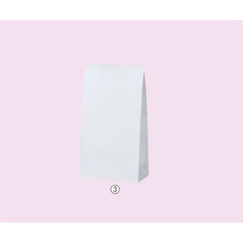 61−305−2−11 角底袋 白無地