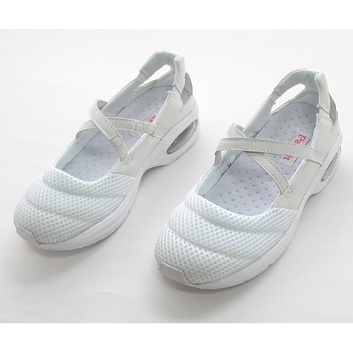 176413 シューズ・クロス紐 白L