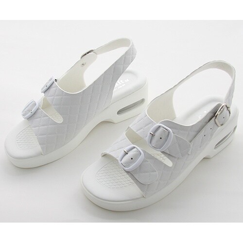 17603 エアーソールサンダル 白L