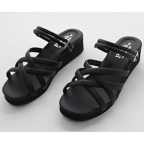 17017 マルチ紐2WAYサンダル黒S