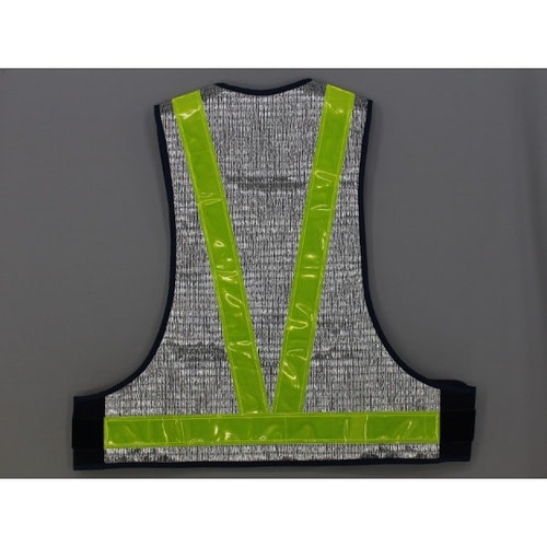 銀メッシュベスト 反射材付き #9654