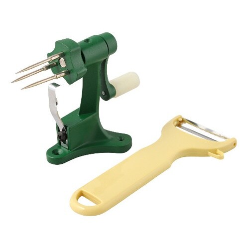 手動式 柿皮むき機ヘタ取付 KJ−401