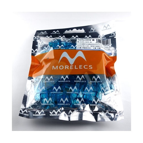 MC−RJ45−CAT5−BLコネクタ青