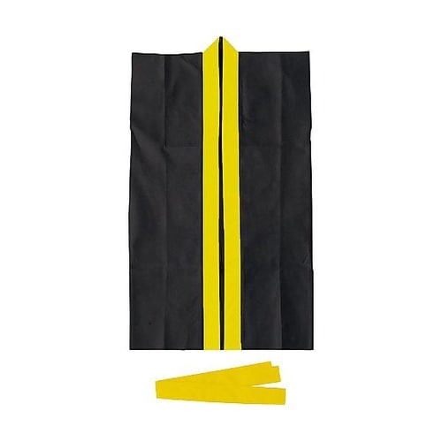 3190 ロングハッピ不織布 黒 J