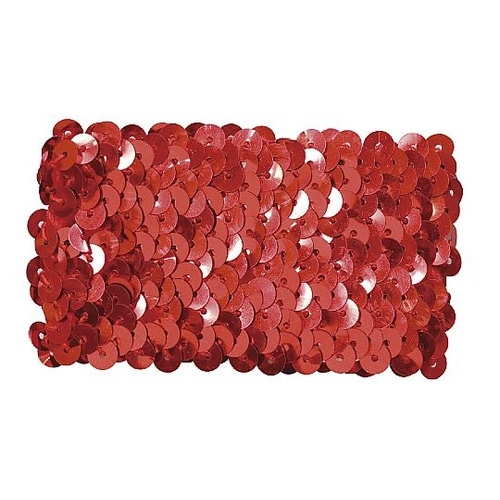 メタリックリストバンド レッド 1パック