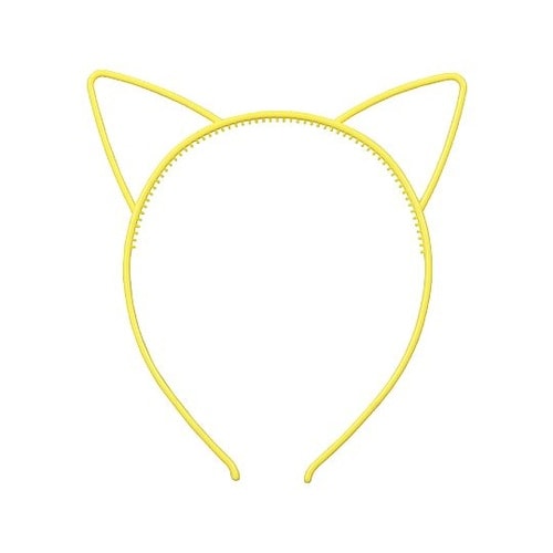 耳付きカチューシャ イエロー 4211