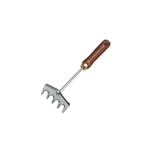 G−11 木柄クローム5本爪レーキ