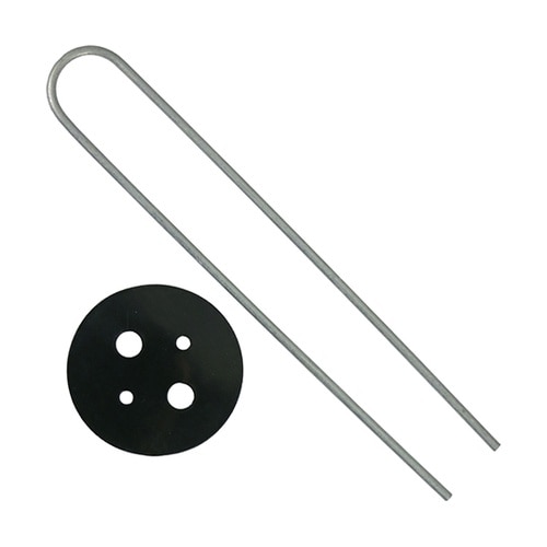 Uピン杭 黒丸付 10P 20cm