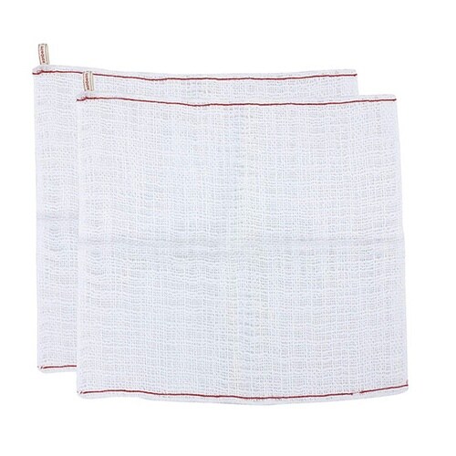 ビストロ先生 綿ガーゼふきん 白 2枚入