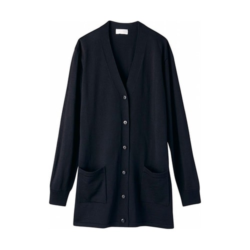 WH90219 カーディガンブラック4L