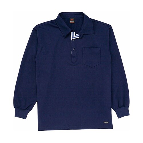 85204 長袖ポロシャツ ネービー M