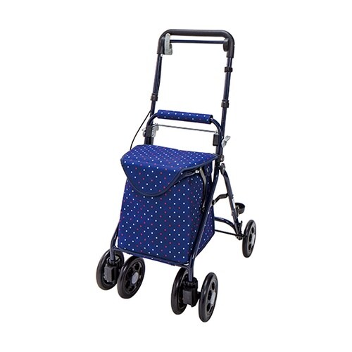 らくらくスリムバスケット ドットネイビー