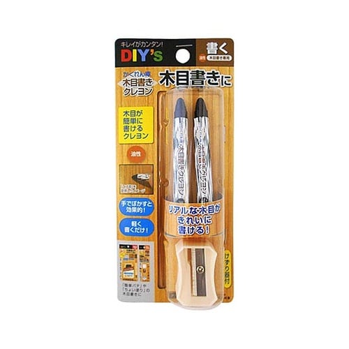 かくれん棒 木目書きクレヨン ブラウン