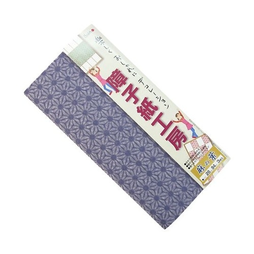 障子紙工房 麻の葉 錆桔梗 1巻(3枚入