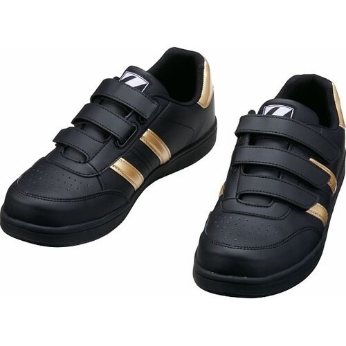 S3172−1 シューズ 黒×金26.5