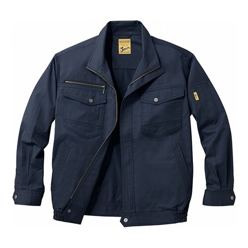 54000空調服長袖ブルゾンシック黒5L