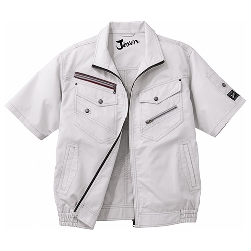 54040 空調服半袖ブルゾン 銀 M