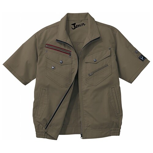 54040 半袖ブルゾンアーミー緑 5L
