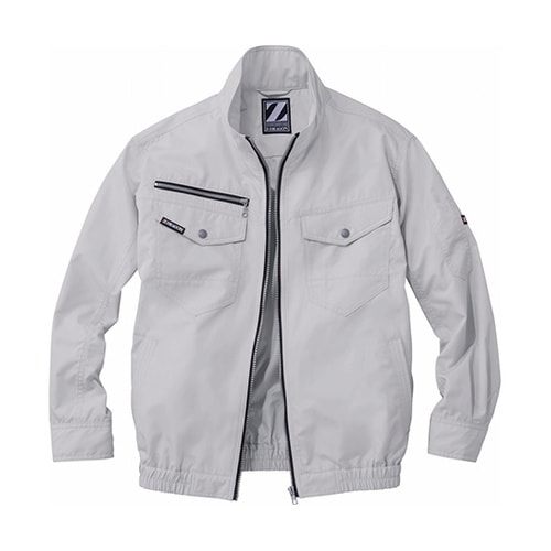 74080 空調服長袖ブルゾン 銀 L