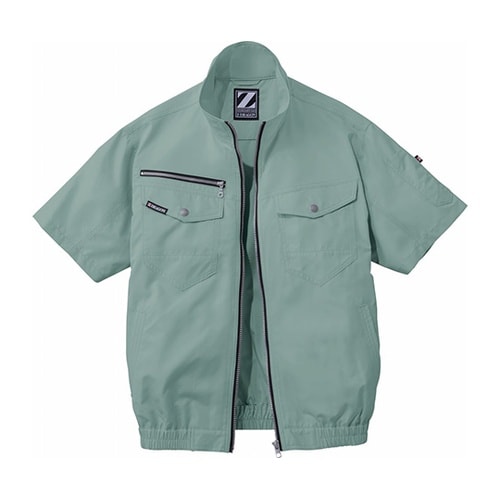 74090空調服半袖ブルゾンアース緑5L