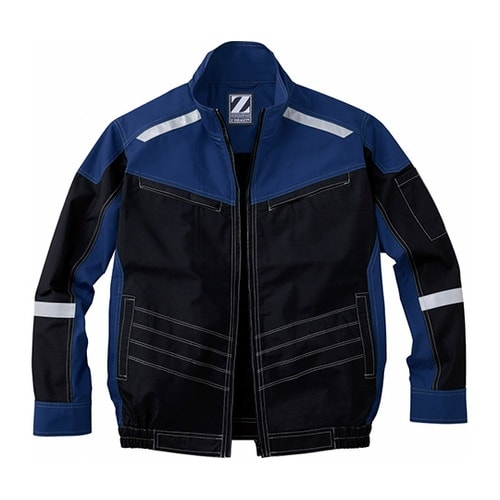74100 空調服長袖ブルゾン黒×紺EL