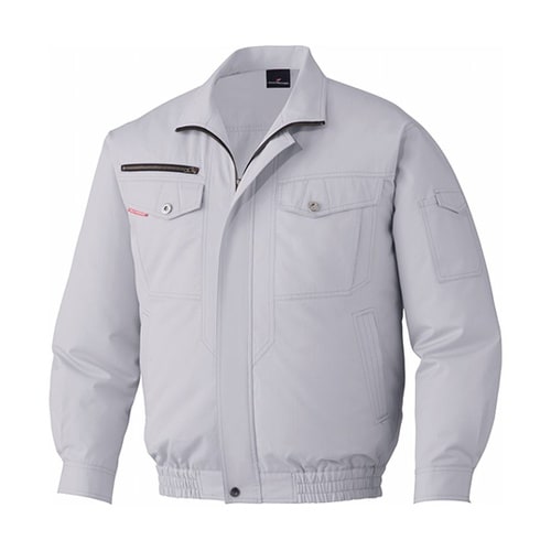 87050空調服長袖ブルゾン銀グレー4L
