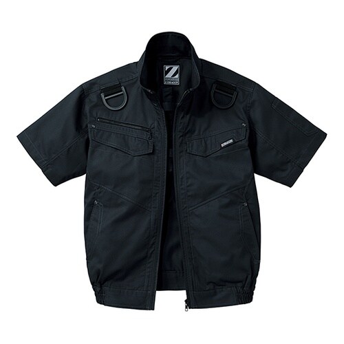 74130 空調服半袖ブルゾンシック黒L