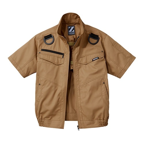 74130 空調服半袖ブルゾンキャメルS