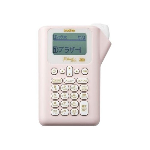 PT−J100P ラベルライター 桃