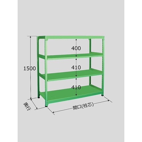 ML−9354 中軽量棚 4段タイプ