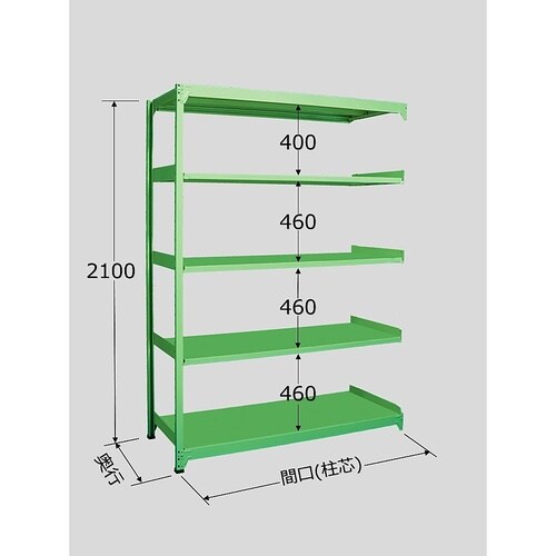 ML−2145R 中軽量棚 5段タイプ
