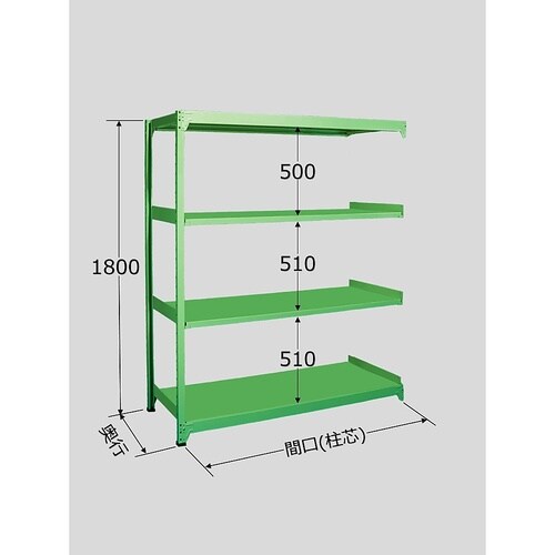 ML−1524R 中軽量棚 4段タイプ
