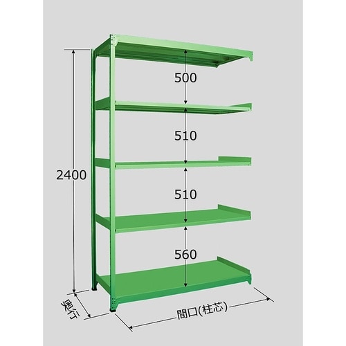 ML−3555R 中軽量棚 5段タイプ