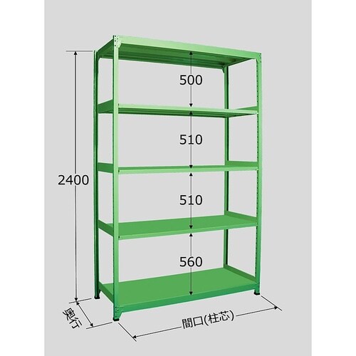 ML−3765 中軽量棚 5段タイプ