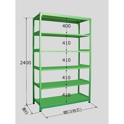 ML−3146 中軽量棚 6段タイプ