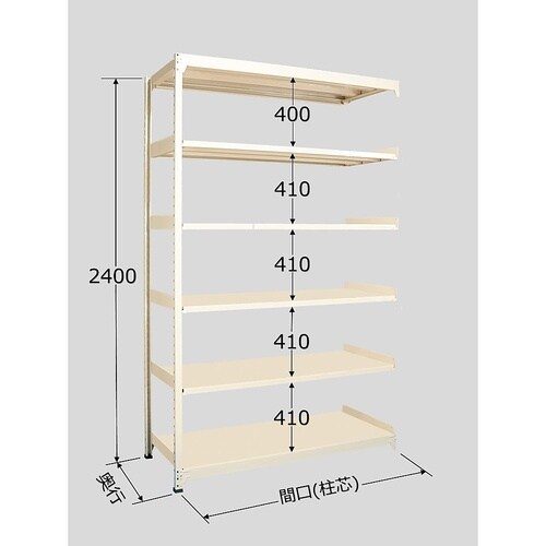 MLW3756R 中軽量棚 6段タイプ