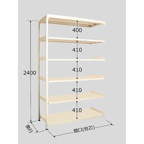 MLW3766R 中軽量棚 6段タイプ