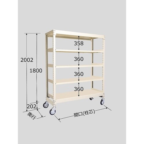 MKW−1365G 中量キャスターラック